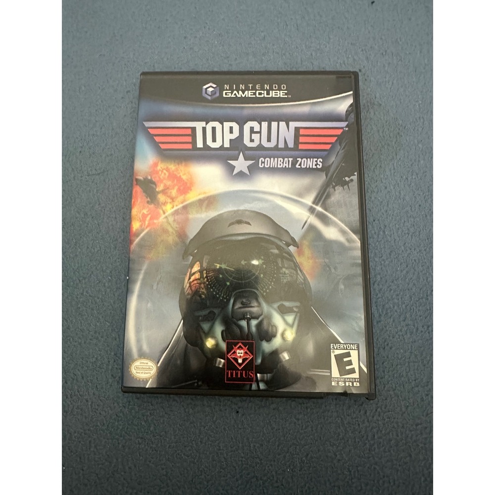 Top Gun Combat Zones Nintendo GameCube CIB Titus Manual DOL-GTGE-USA